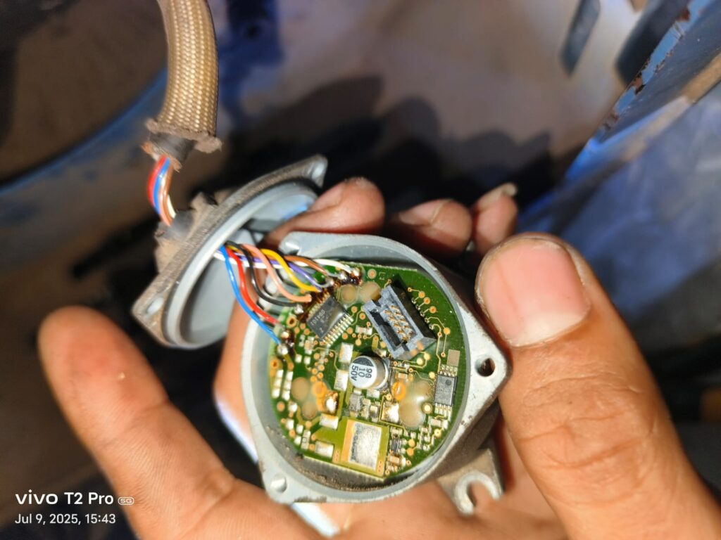 Encoder Problem से Alarm क्या आएगा ?